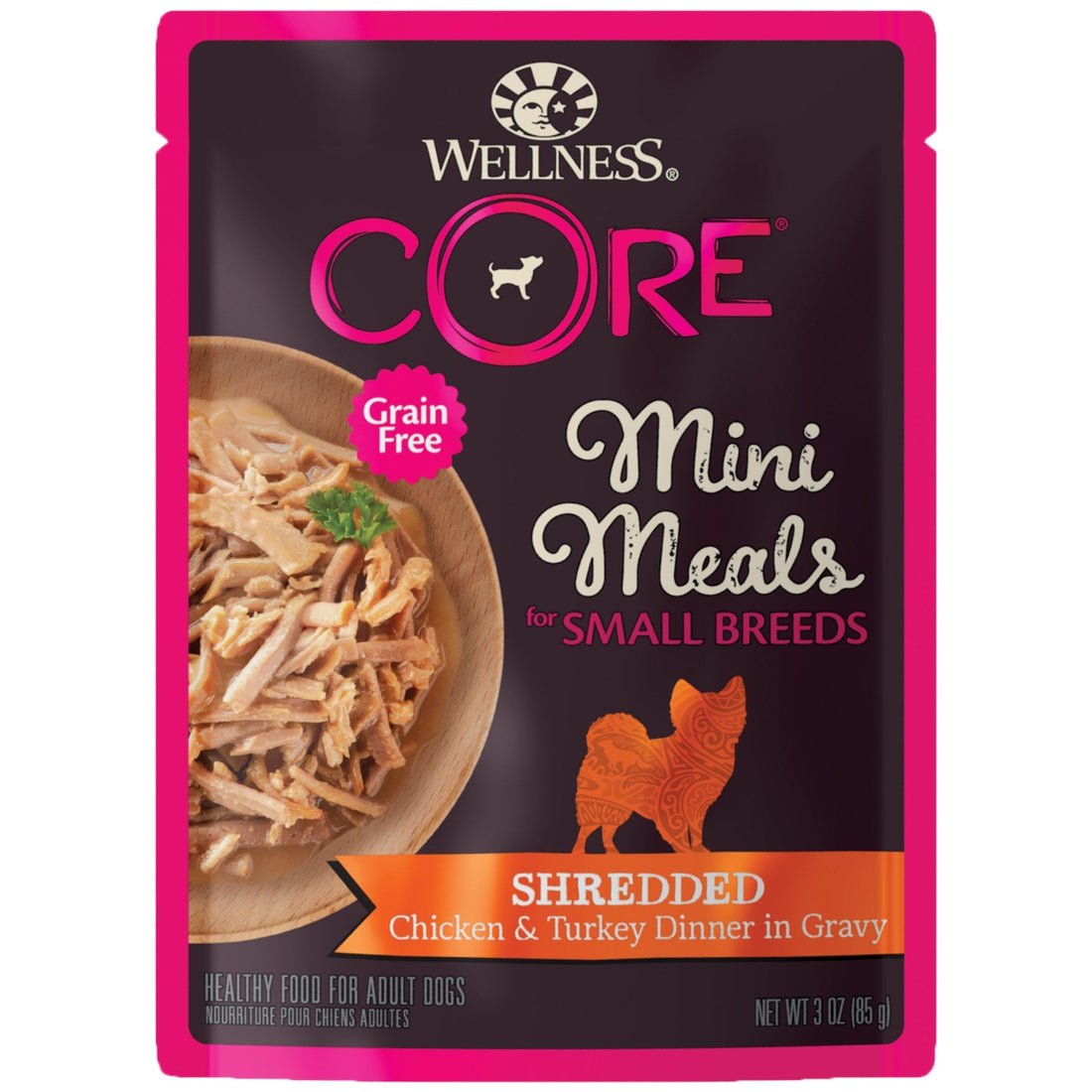 Wellness CORE Small Breed Mini Meals Shredded in Gravy Wet Dog Food