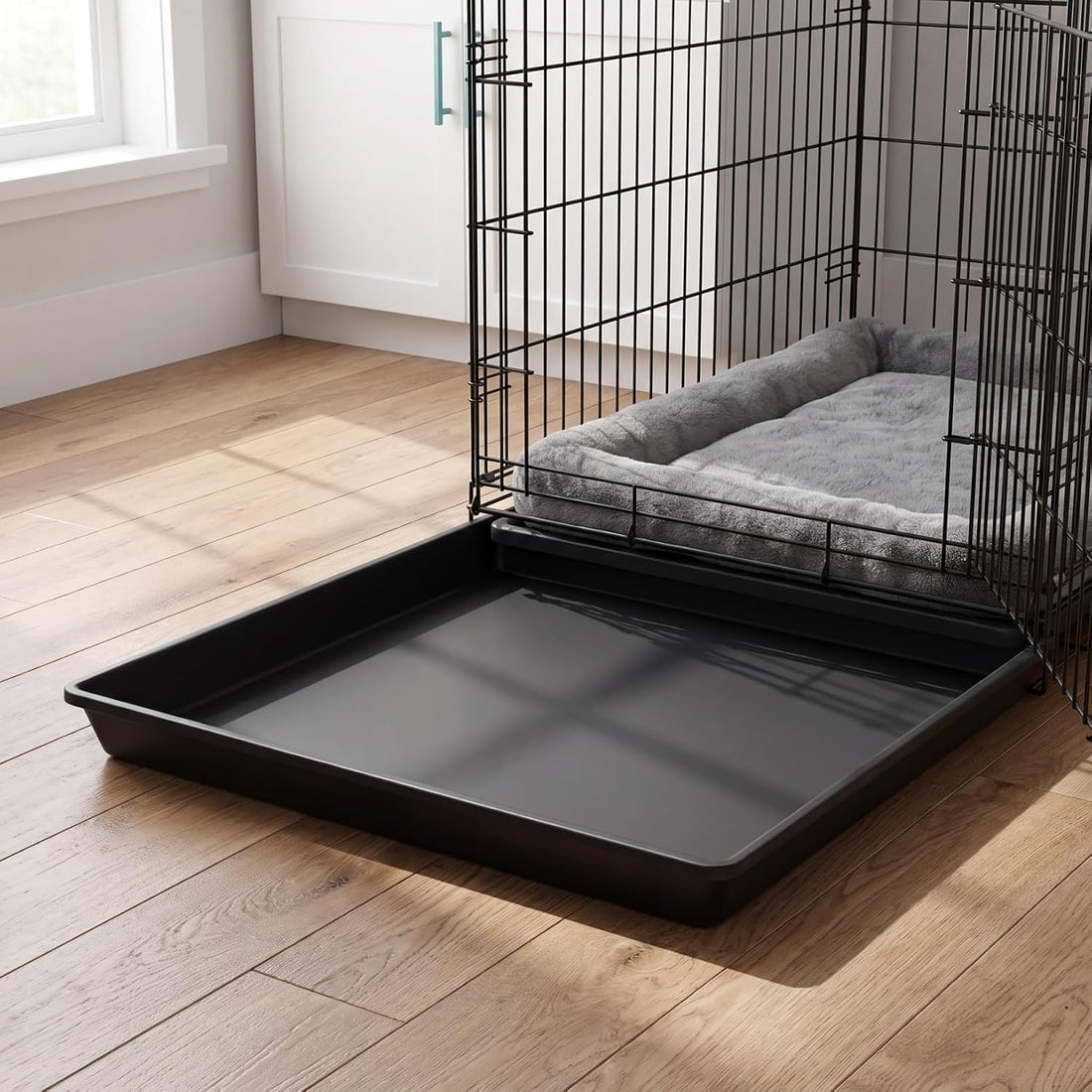 Abaodam Dog Crate Replacement Tray Black Abs 17.17X12.89X0.98in