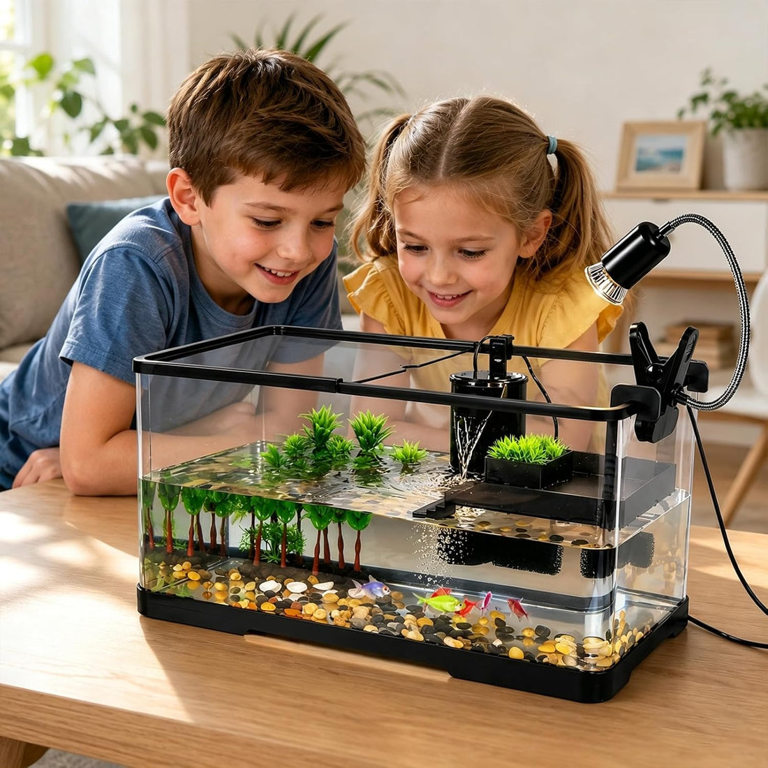 Turtle Tank Kit XLarge Acrylic Aquatic Tank Starter Kit