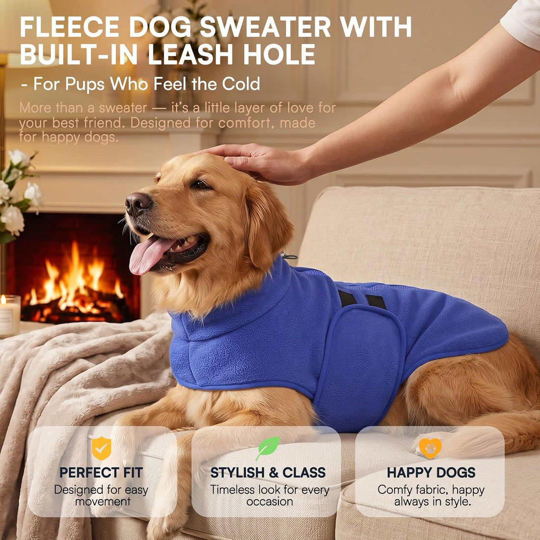 Queenmore Small Dog Sweater,Fleece Dachshund Sweater Jacket