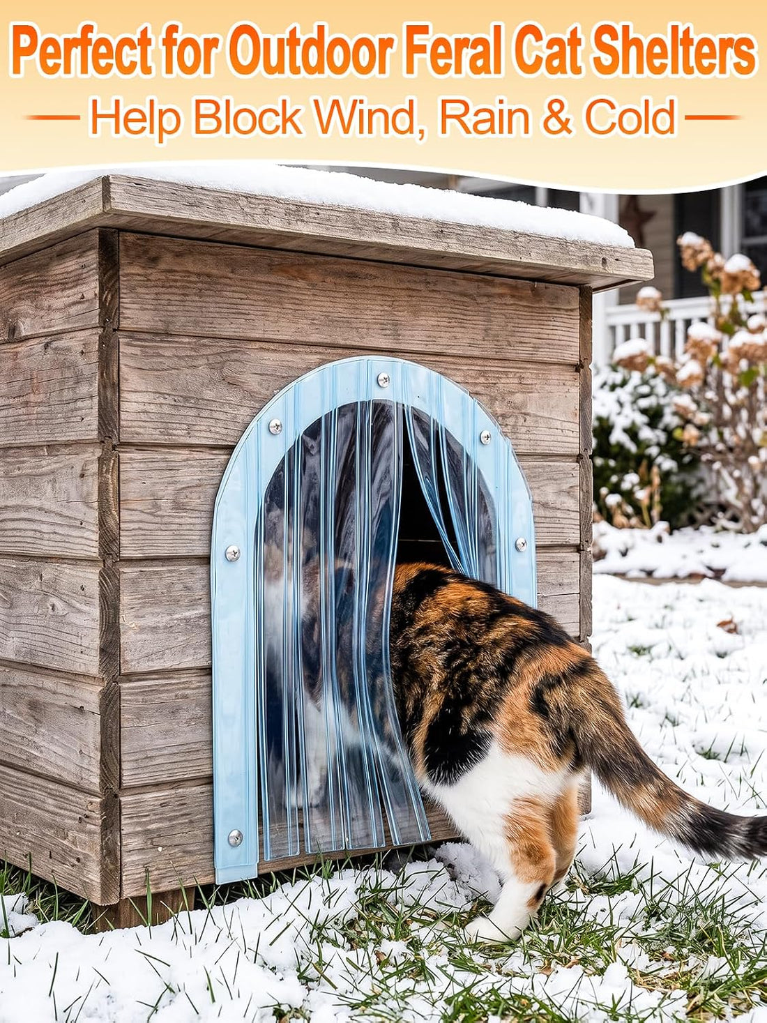 MEWTOGO 15.7in x 4.9ft Dog Door Replacement Flaps