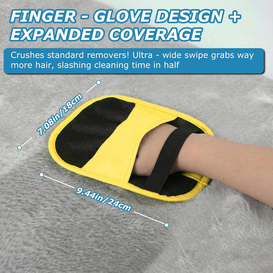 2Pcs Pet Hair Removal Gloves