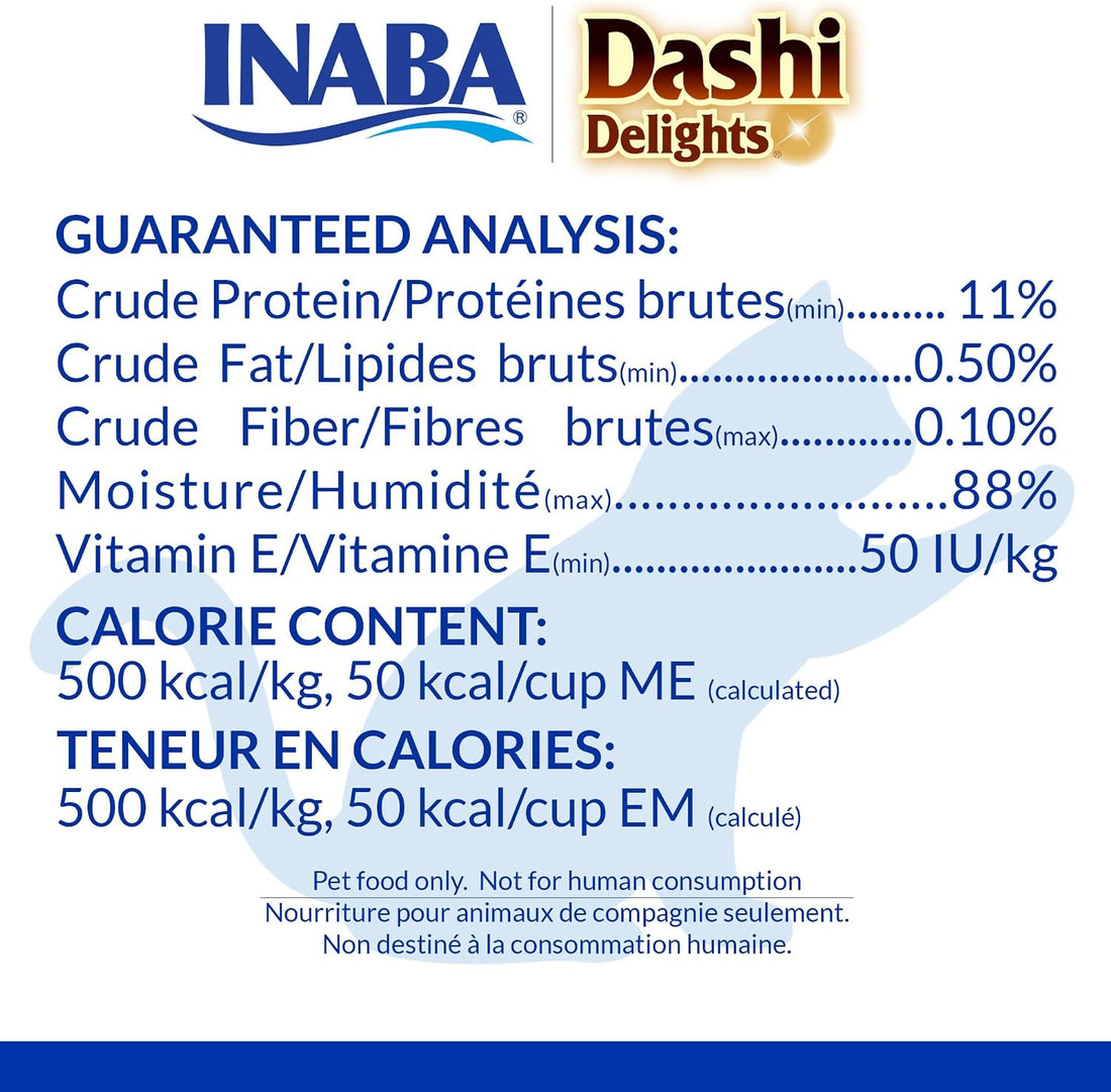 INABA Dashi Delights Lickable Cat Treats, Seafood Variety, 12ct