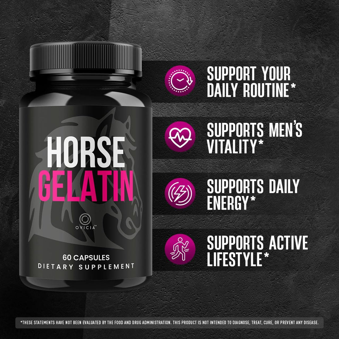 Horse Gelatin for Men - Official HorseGelatin Pill Advanced Premium