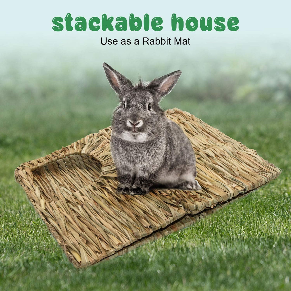 BWOGUE Extra Large Grass House for Rabbits