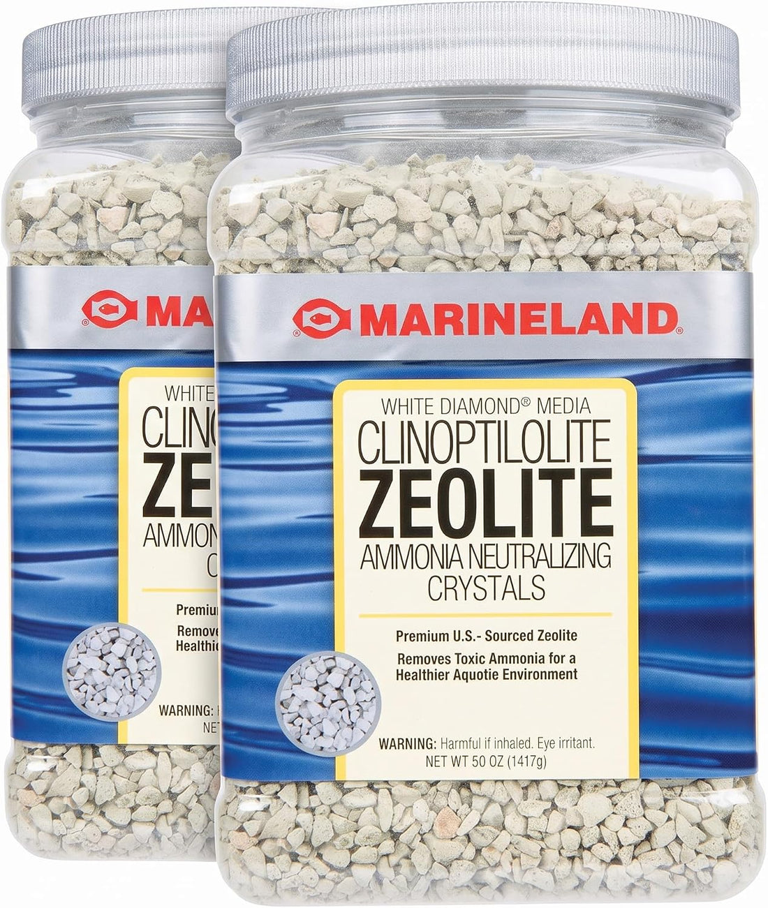 Marineland White Diamond Zeolite, Ammonia Neutralizing Crystals, 50 oz