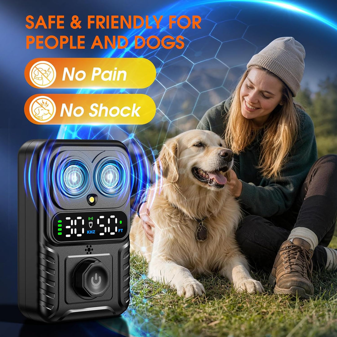 Automatic Bark Control Box, Smart Dog Bark Deterrent Device