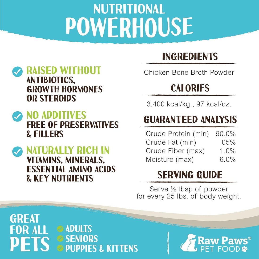 Raw Paws Goat Milk Powder & Bone Broth for Dogs and Cats Bundle