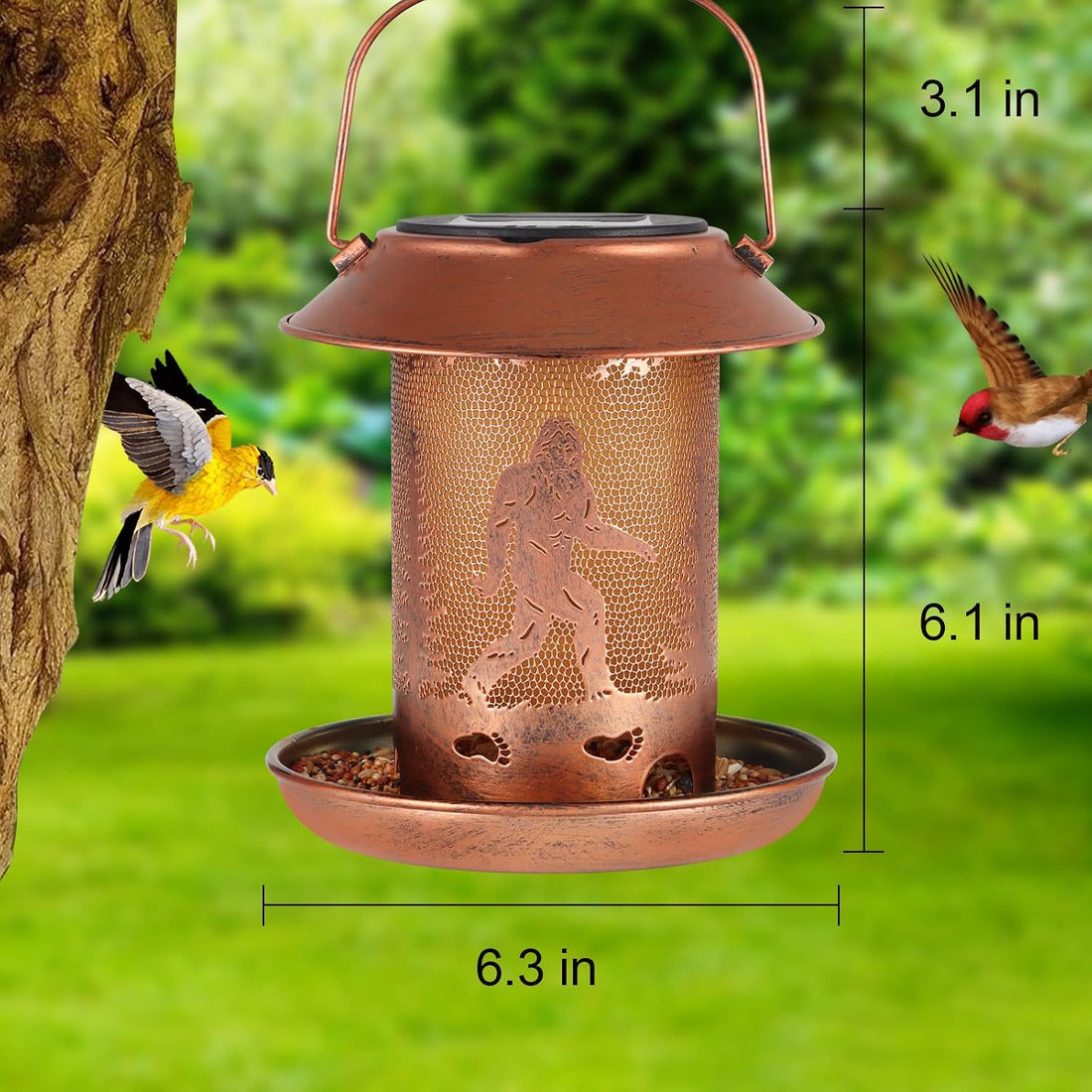 Bigfoot Bird Feeders for Outdoor Solar Lantern Outdoor Waterproof