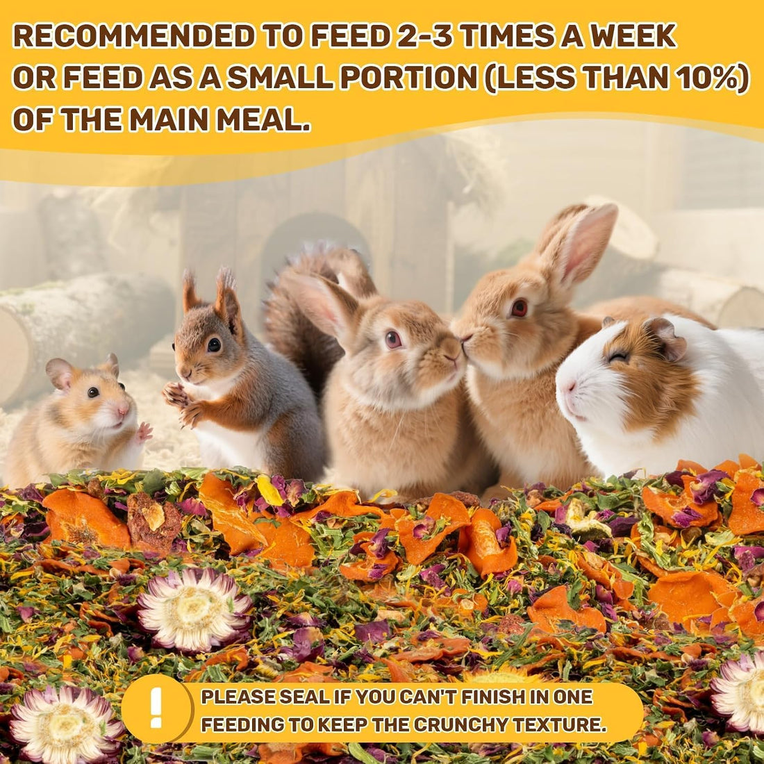Sukh 5.64oz Natural Botanical Rabbit Treats for Guinea Pig & Hamster