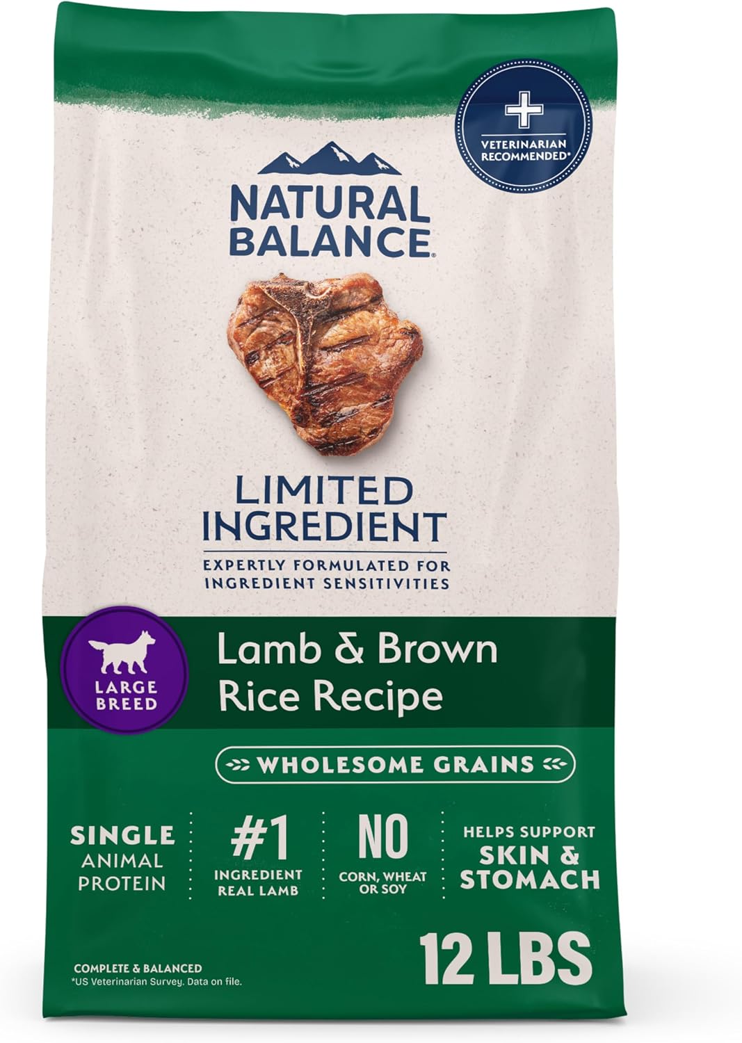 Natural Balance Limited Ingredient, Lamb & Brown Rice, 26 lb