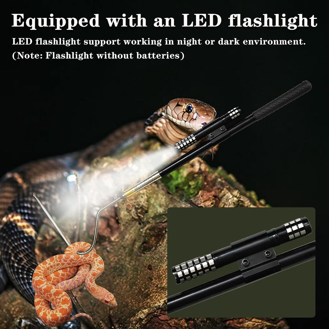 64 inch Snake Hook Reptile Catcher Stick Pole