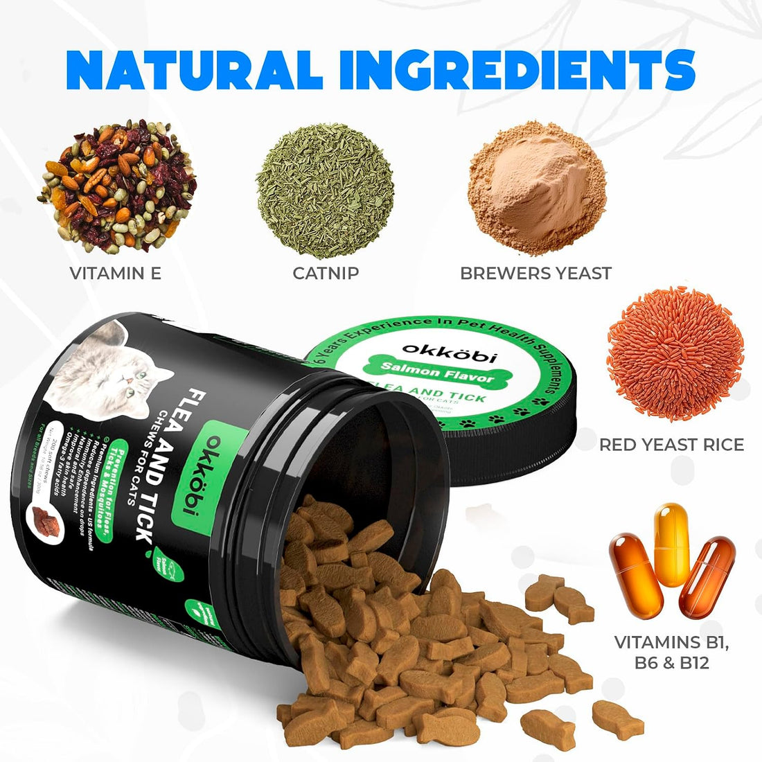 Outdoor Defense Chews for Cats, 200 Count