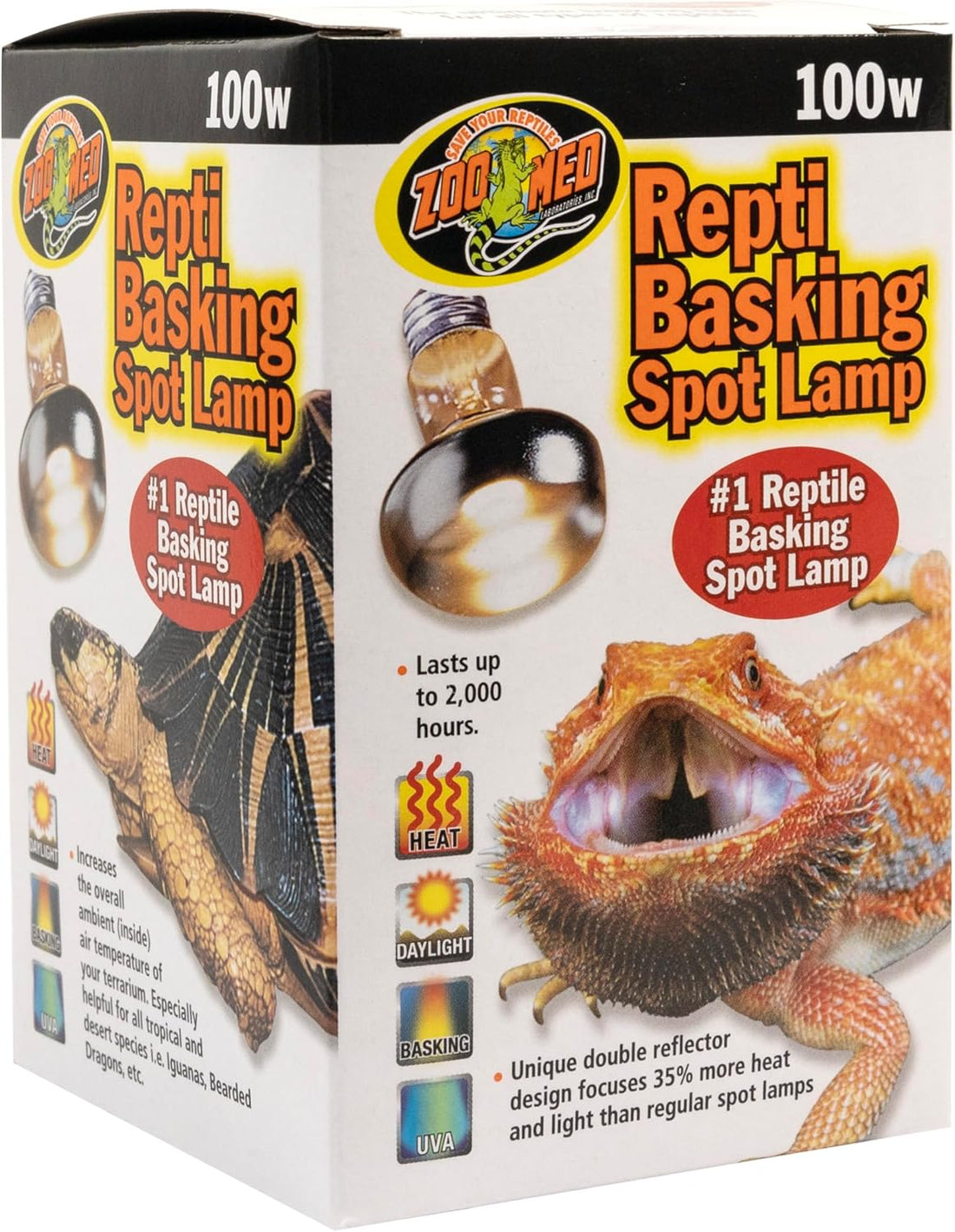 Zoo Med Repti Basking Spot Lamp Replacement Bulb 100 Watts Pack of 3