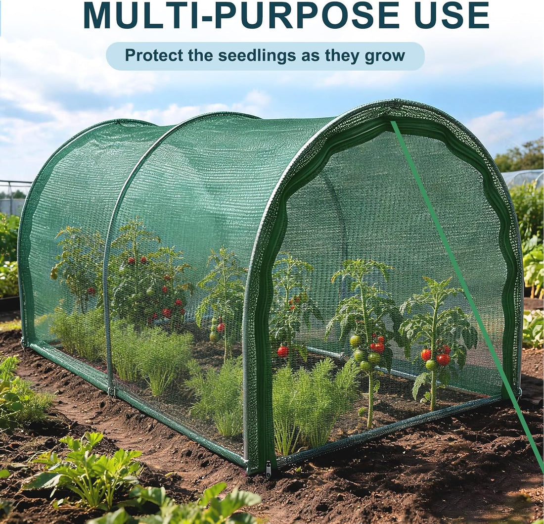 Foldable Chicken Run No Assembly Portable Tunnel for Yard 79 * 30 *