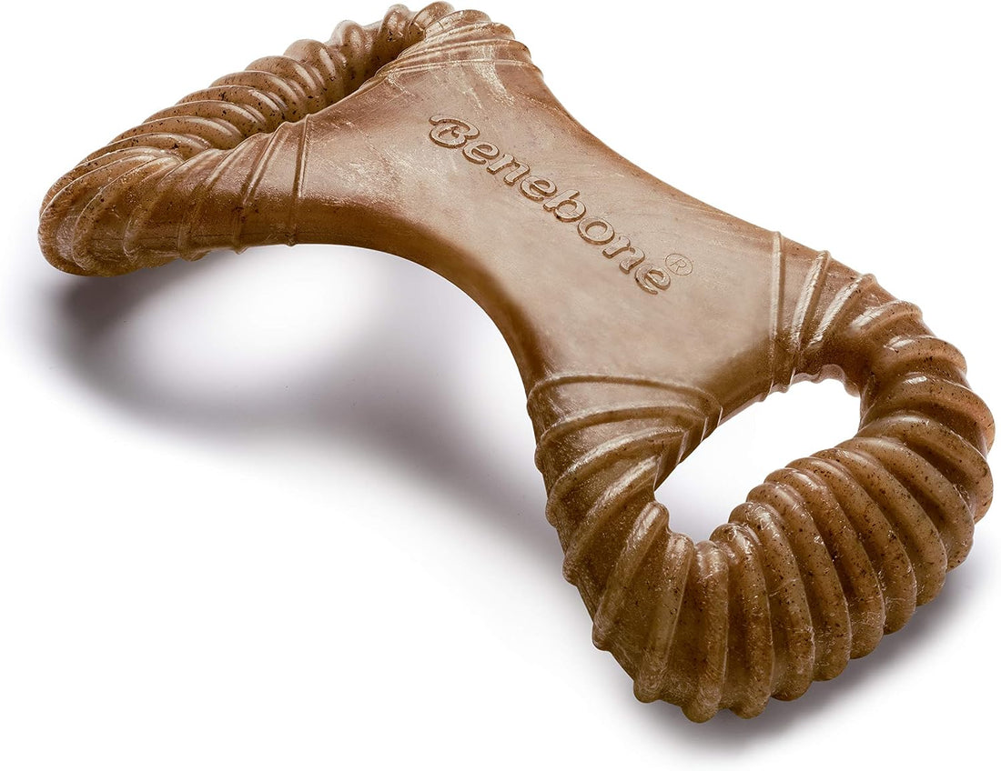 Benebone Dog Chew Toy for Aggressive Chewers, Real Bacon, Medium