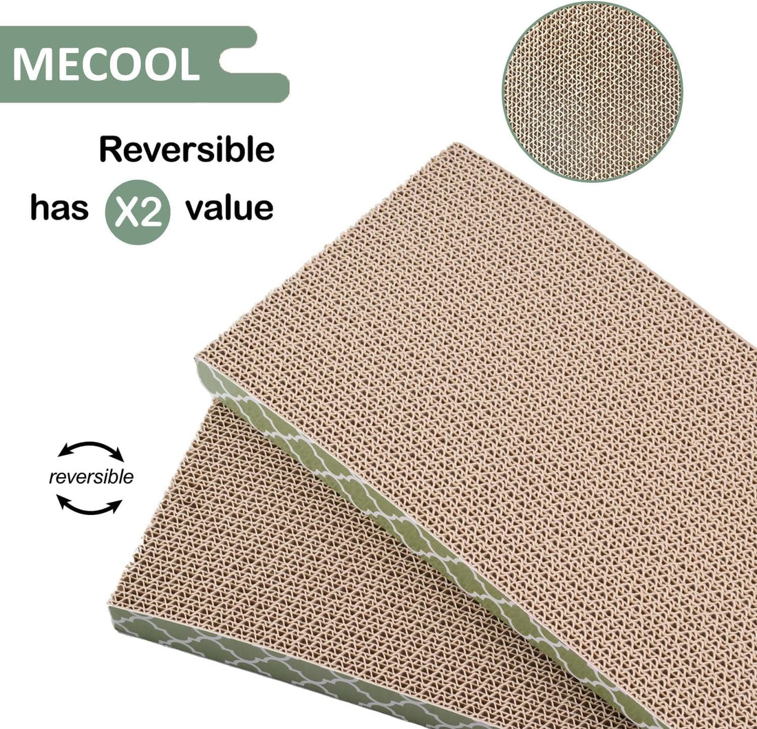Cat Scratcher Cardboard Scratching Pads Scratch with Catnip 2PCS