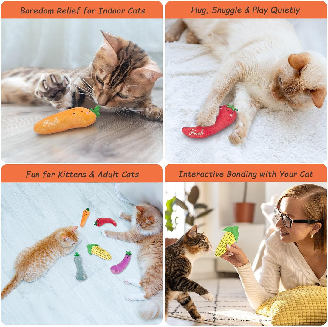 ETEKYER Catnip Cat Toys, 5 Pack