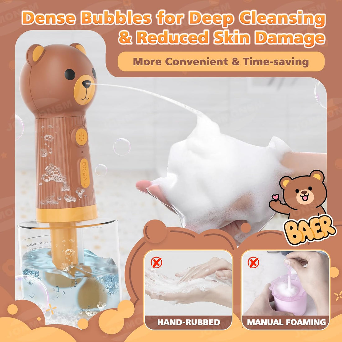Dog Shampoo Foamer, Electric Dog Soap Dispenser