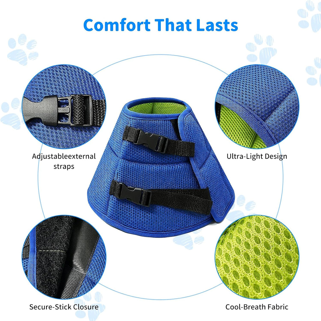 Soft Dog Cone Collar to Stop Licking, Recovery Collar After Surgery