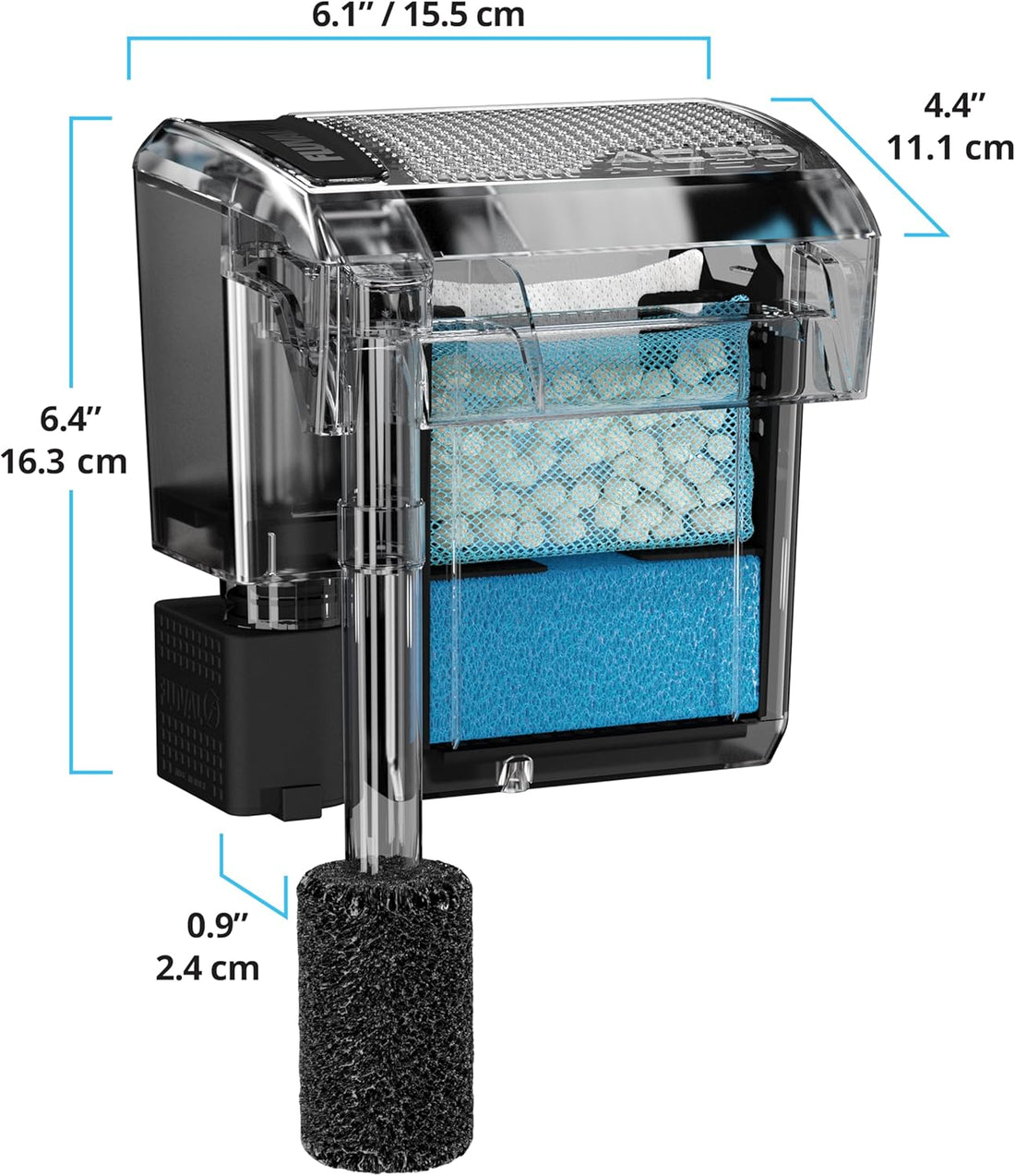 Fluval AquaClear AC30 Power Filter, for 10-30 US Gallon Aquariums