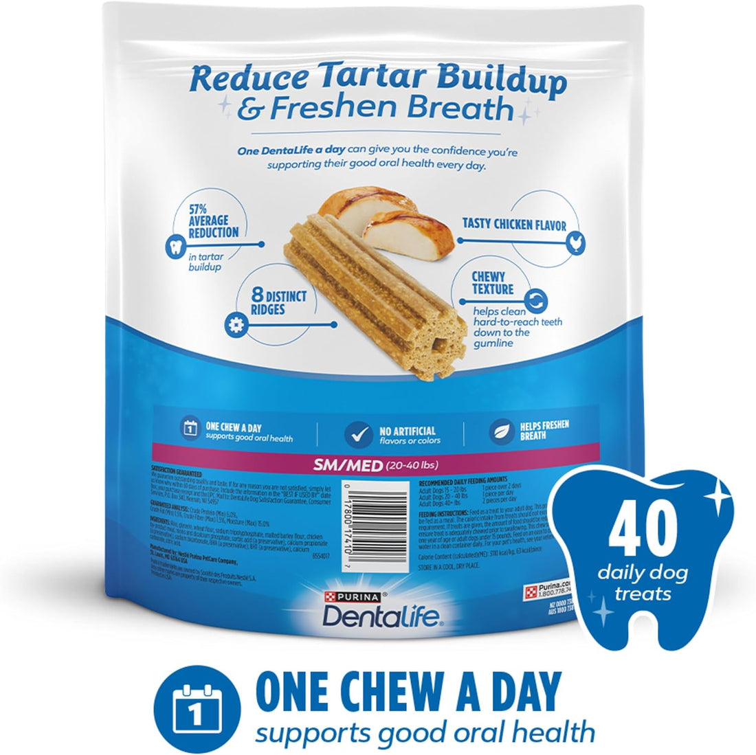 DentaLife Daily Oral Care Dog Treats for Small and Medium Dogs