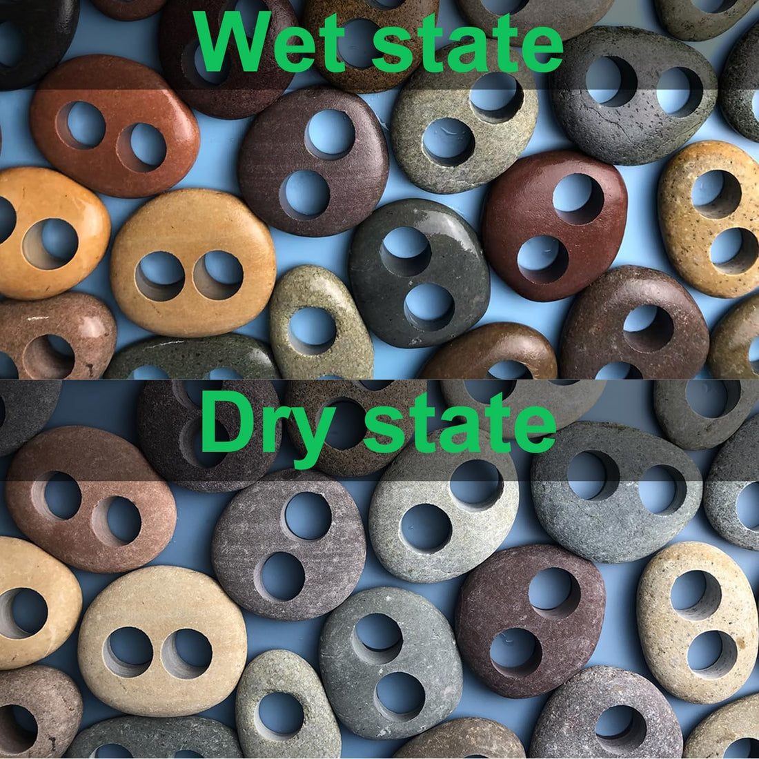 Natural River Stone Plant Weights for Aquarium