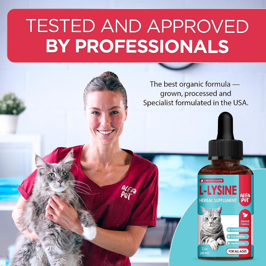 L Lysine for Cats with Taurine & Probiotic