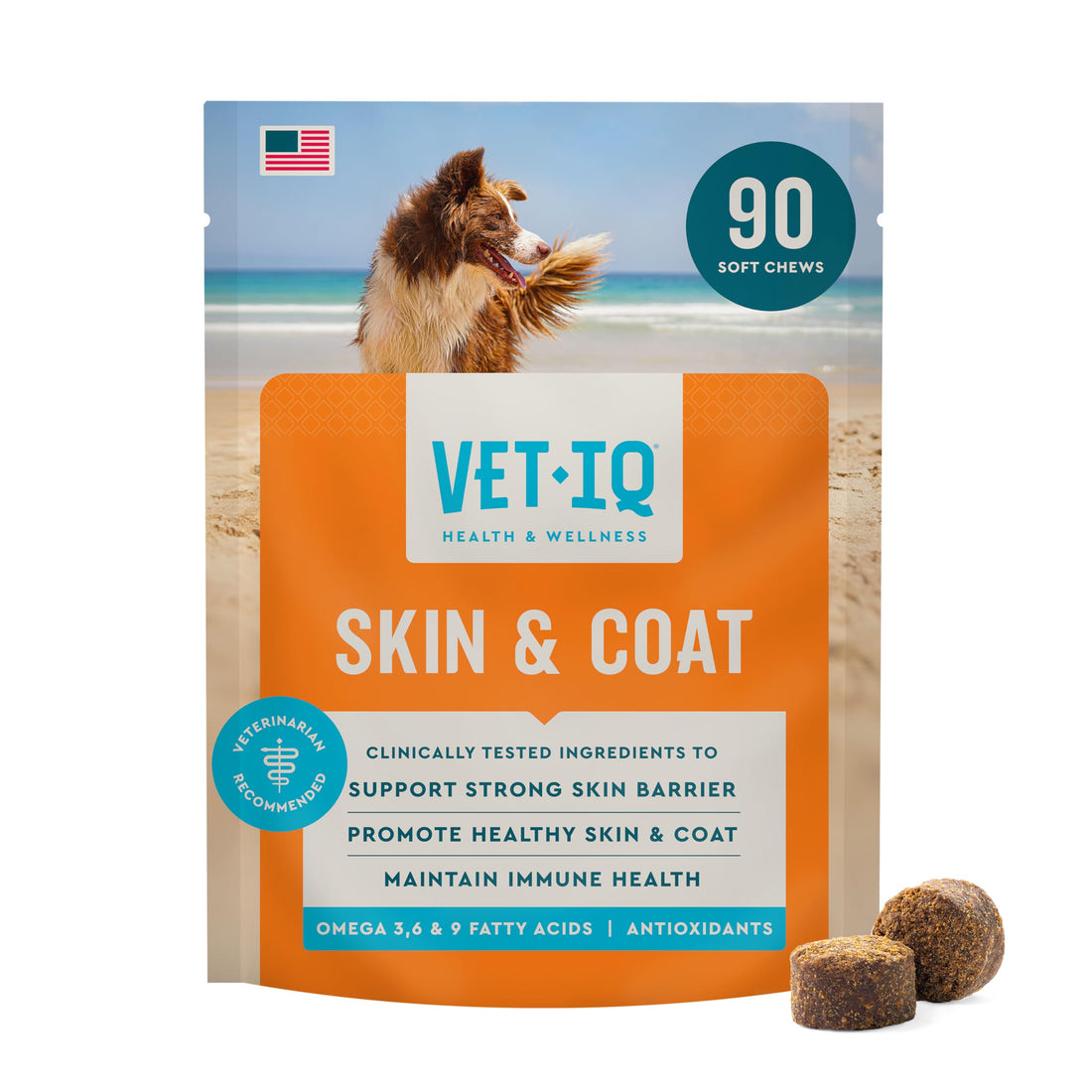 VetIQ Skin and Coat Supplement for Dogs
