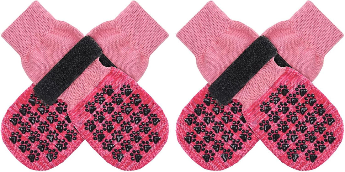 SCENEREAL Anti Slip Dog Socks to Prevent Licking Paws for Hardwood