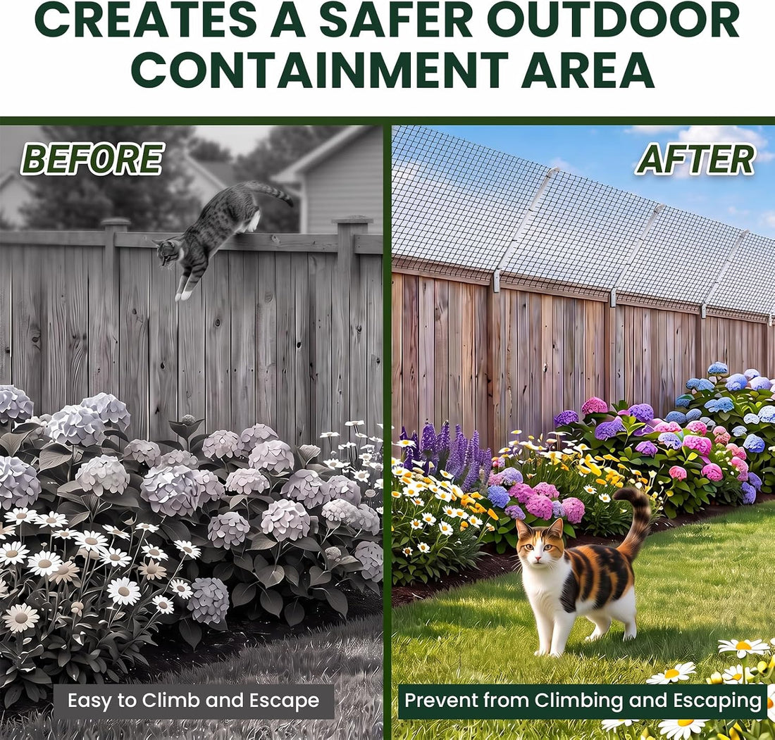 Cat Fence Topper Cat Anti Climb Fence Extender Fence Outdoor Barrier