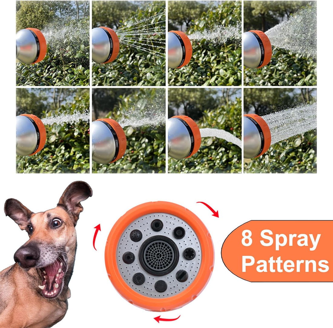 8-in-1 Dog Washing Hose Attachment with Soap Dispenser for Pets