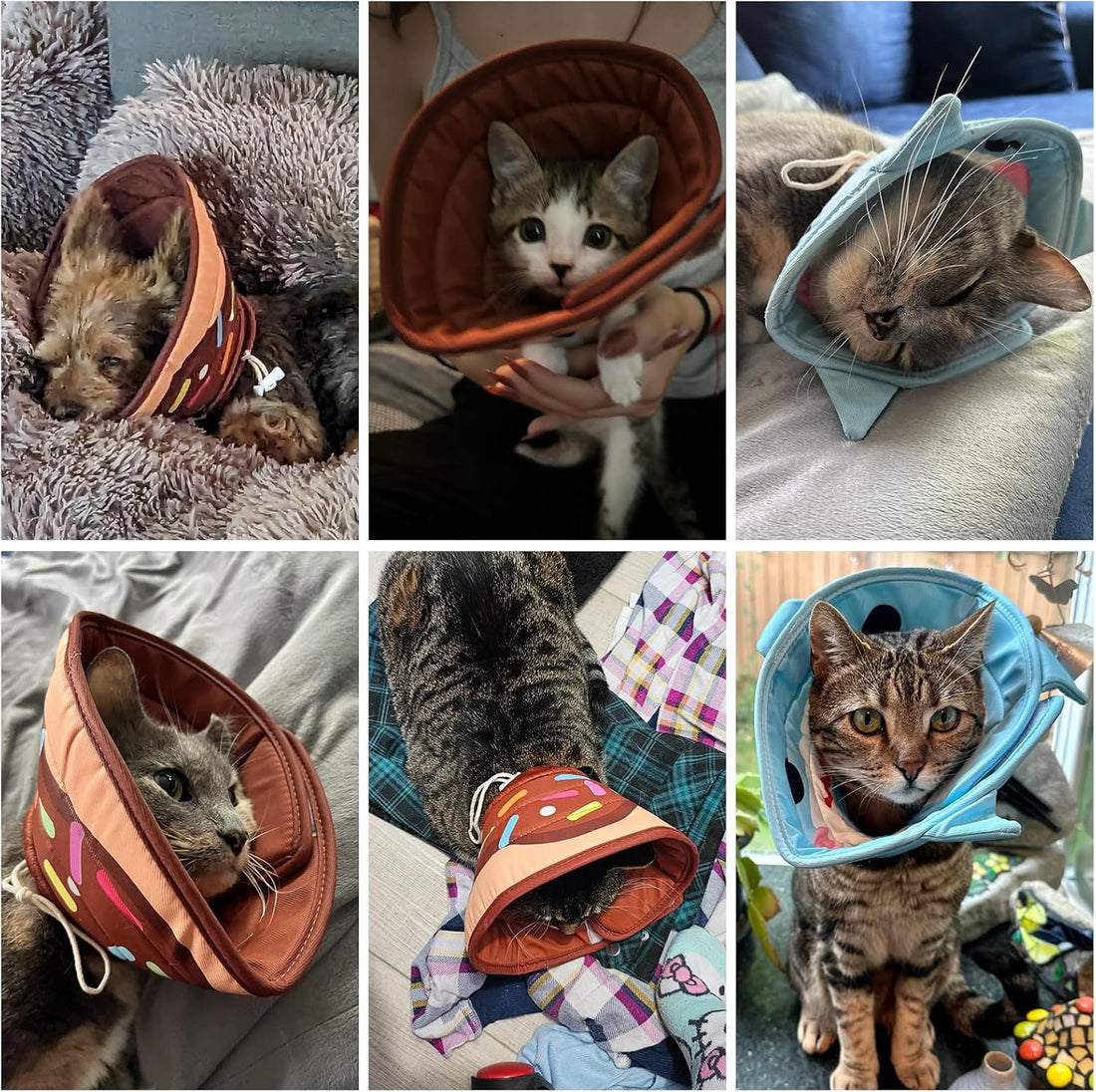 KOOLTAIL Cat Cone Collar Soft, Adjustable Cat Cones to Stop Licking