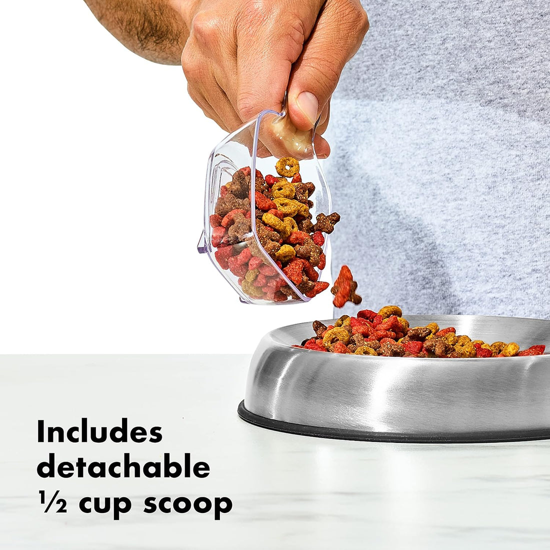 OXO Good Grips Pet POP Container – 6.0 Qt/5.7 L with Half Scoop