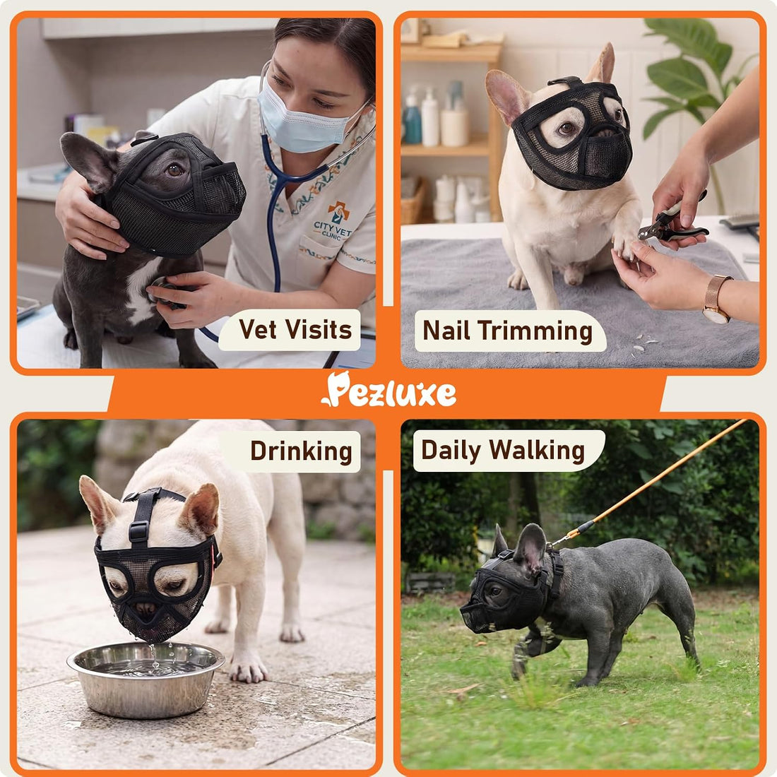 Pezluxe Short Snout Dog Muzzle