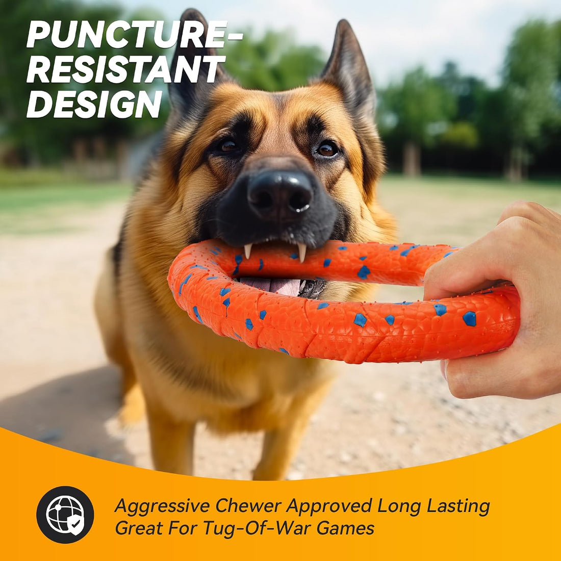 FUSOTO Dog Ring Toy, Indestructible Flying Discs for Throwing Catching