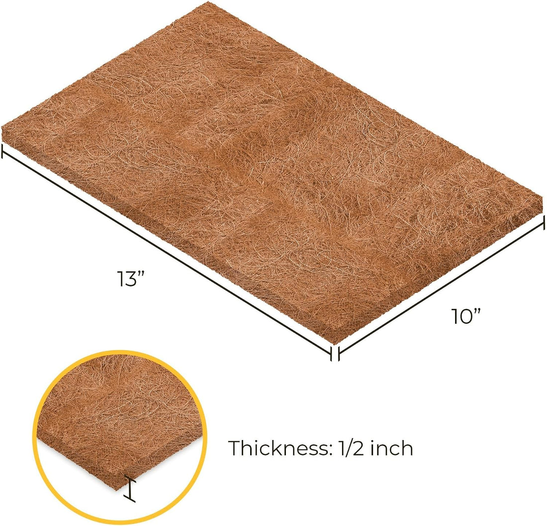 SunGrow Coco Fiber Hermit Crab & Reptile Carpet, Gecko Terrarium Liner
