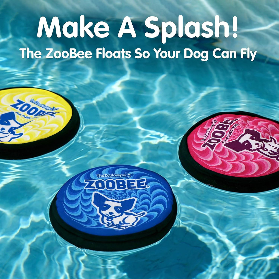 The ZooKeeper ZooBee Flying Disc Dog Toy – Soft & Durable Toss Disc