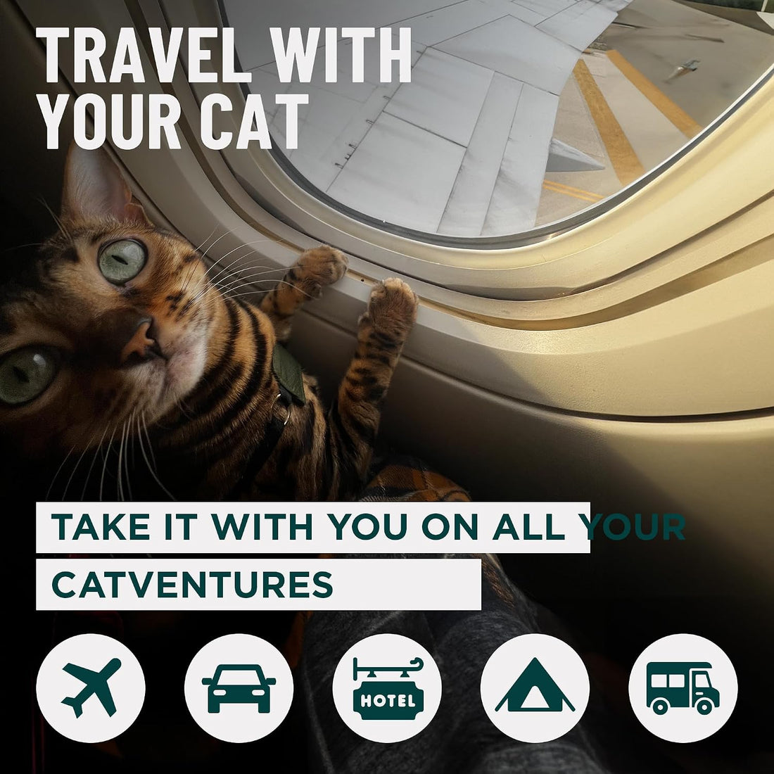 OutdoorBengal Go Litter™ Portable Travel Litter Box Set for Cats