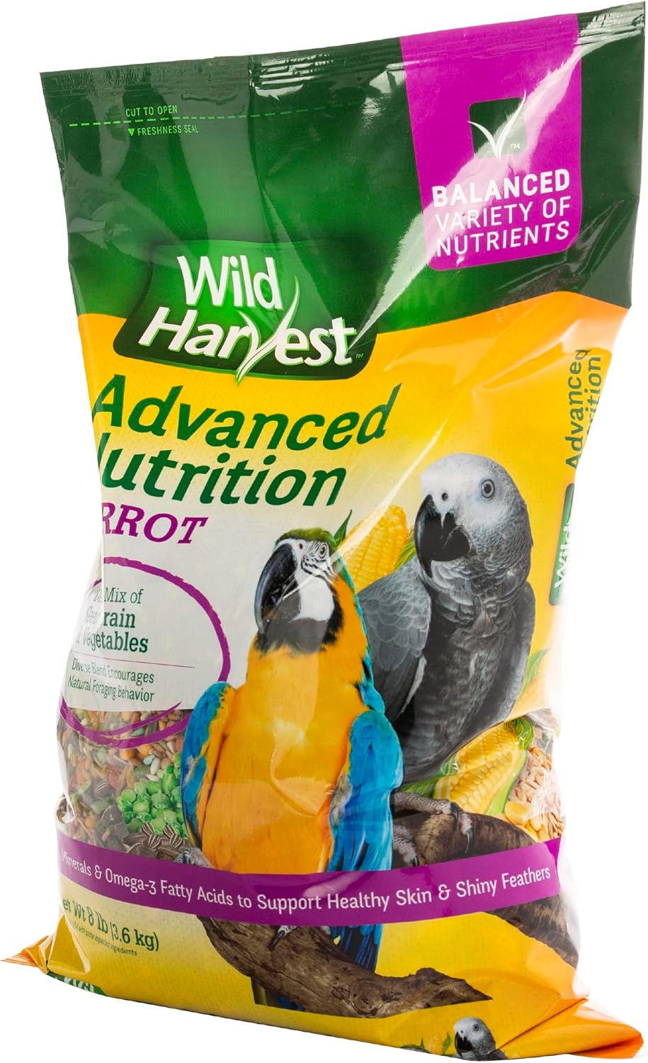 Wild Harvest Advanced Nutrition Parrot Food, 8 lbs