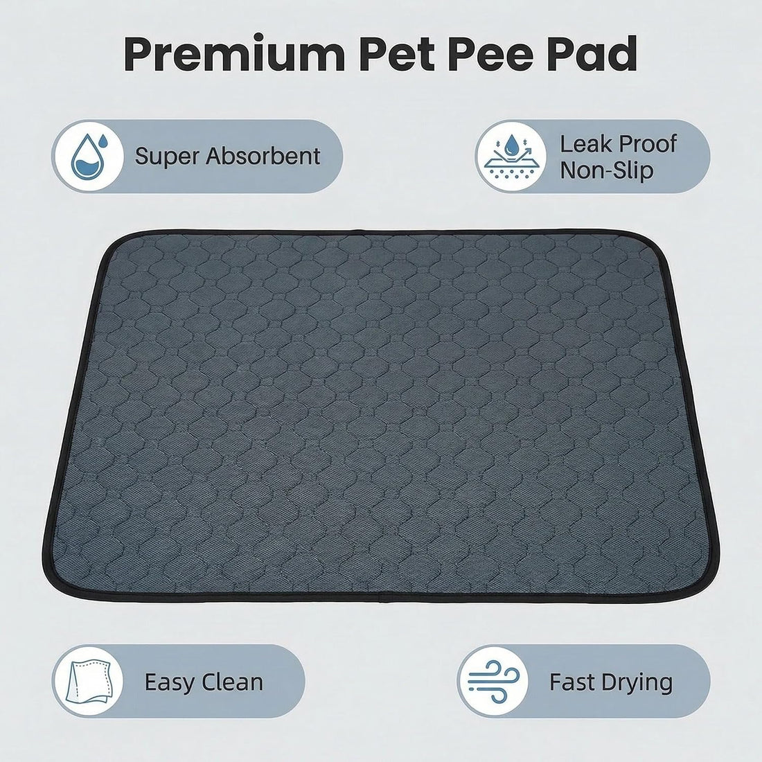 2 pcs Guinea Pig Cage Liners - Washable Guinea Pig Pee Pads