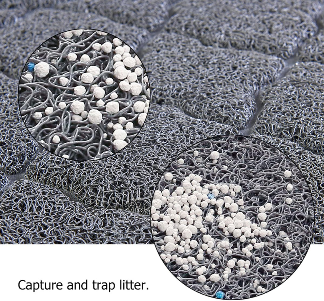 unipaws Cat Litter Trapping Mat, Litter Box Scatter Control Pad