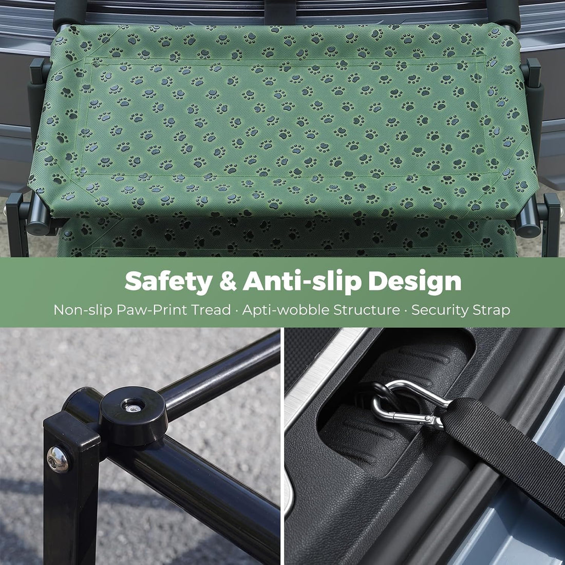 4โStep Dog Stairs for Car Trunk