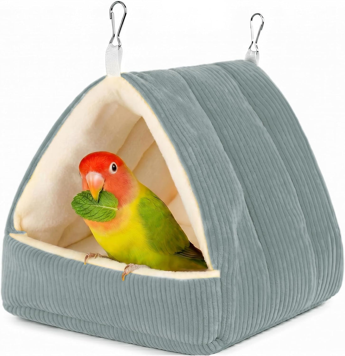 Small Winter Warm Plush Bird Nest Bed for Cage