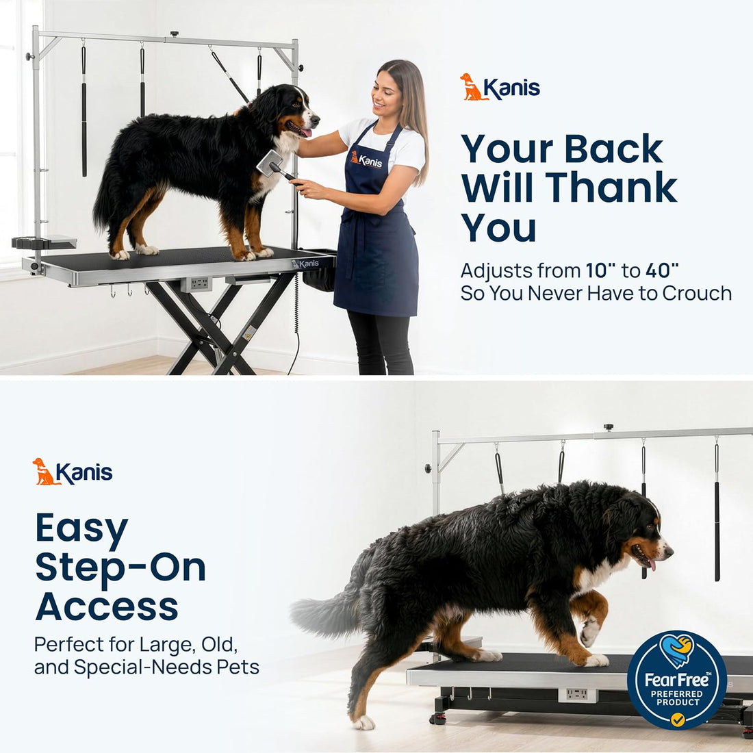 KANIS Professional Electric Dog Grooming Table - Heavy Duty
