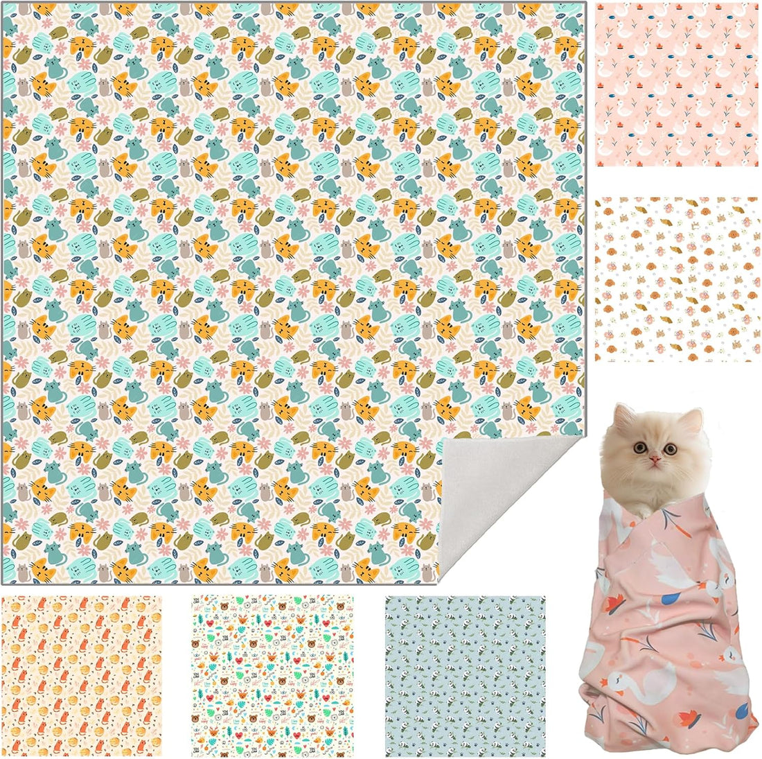 27.6" Cat Grooming Wrap, Cat Wrap for Cutting Nails