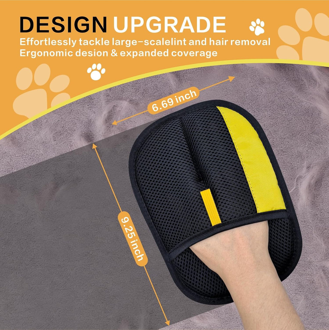 XIDEAEO Pet Hair Removal Glove for Dogs & Cats