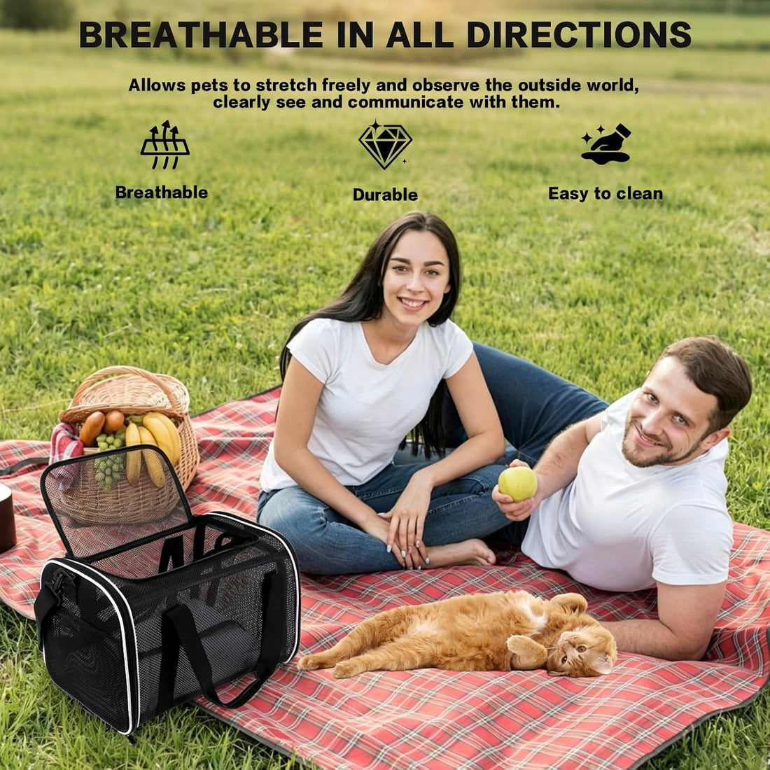 Cat Carrier Dog Carrier Pet Carriers Soft-Sided Cats Bag Animal