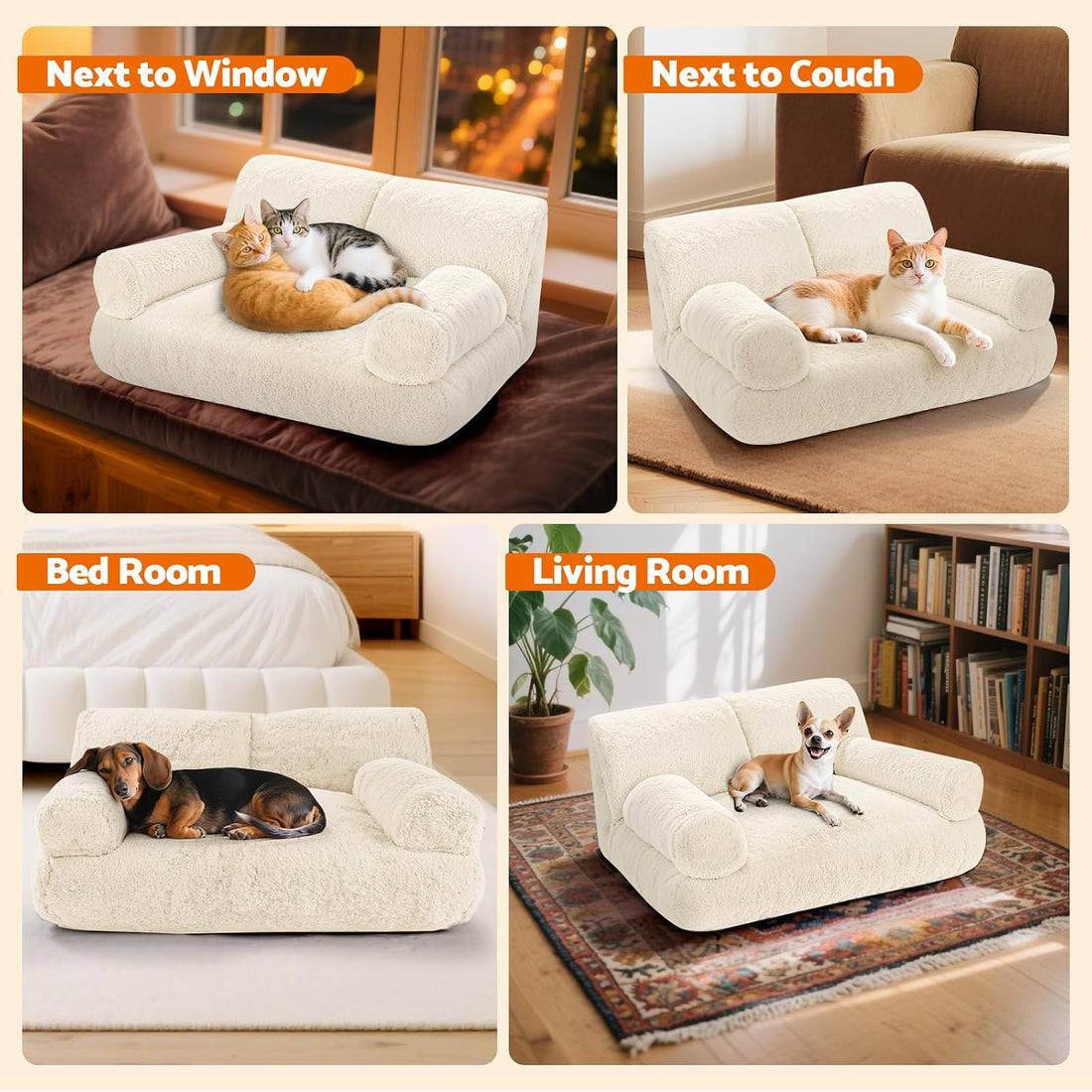 Gimars Large Cat Bed for Indoor Cats