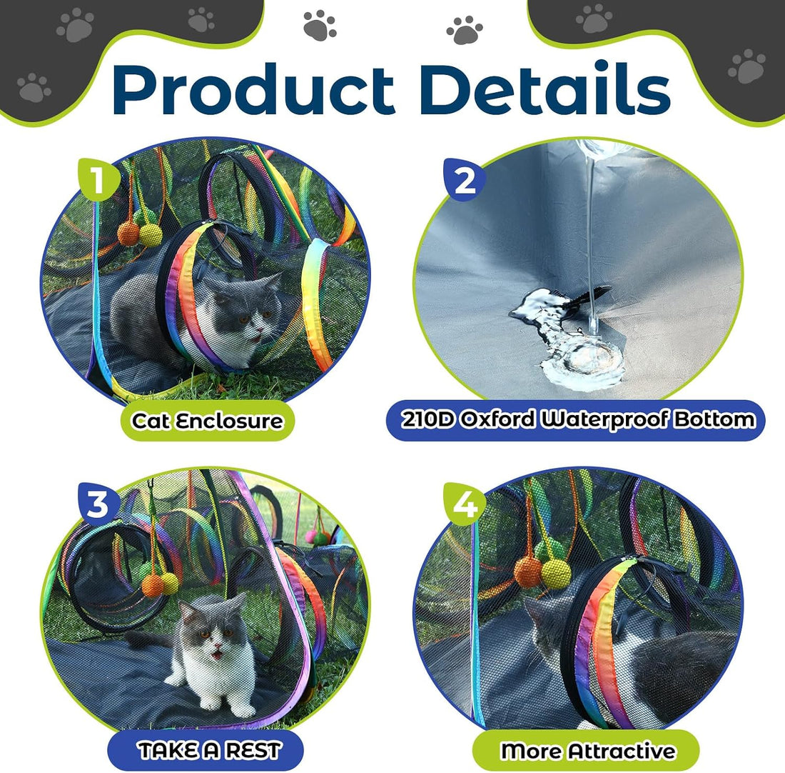 CypherX Outdoor Rainbow Cat Enclosure